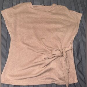Zara Knot Front Sleeveless Knit Top